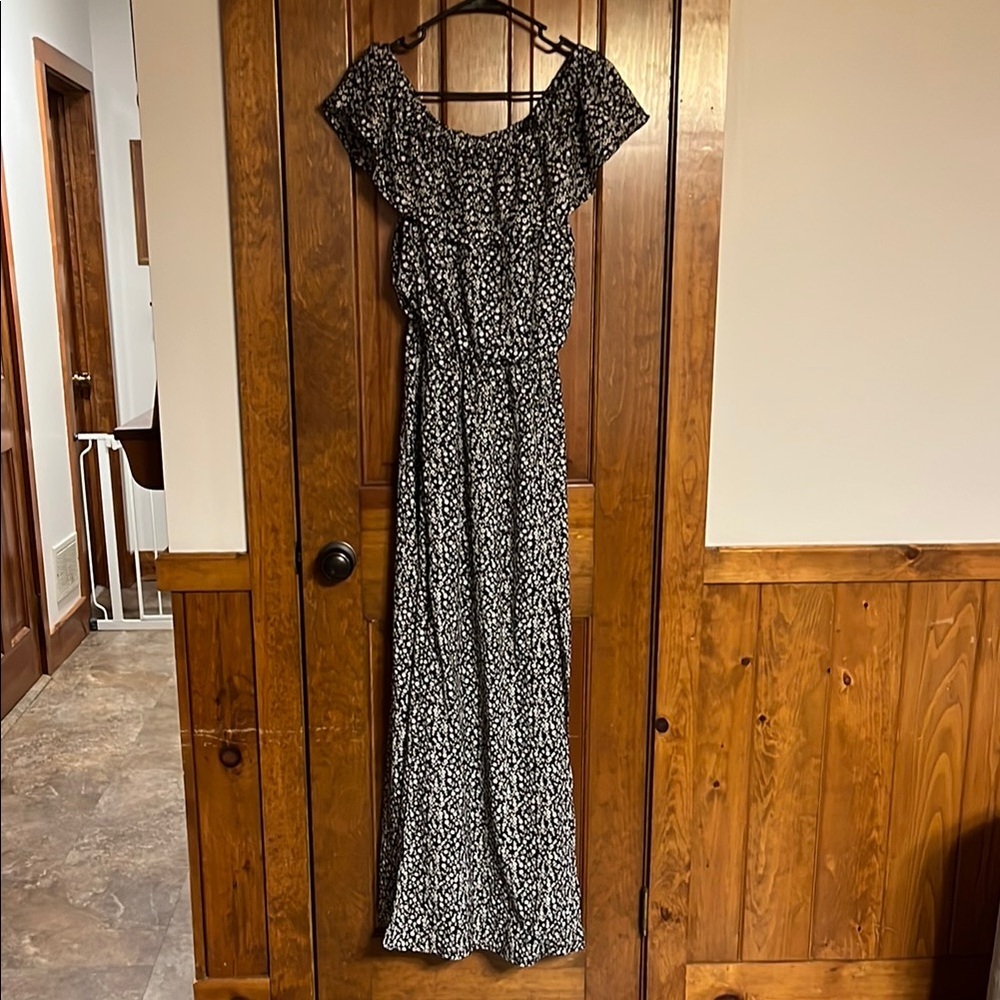Premier Black and White Casual Maxi Sundress